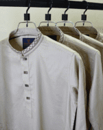 Elegant Beige Edition (Deshi Cotton) TAZVAR Premium Panjabi - Image 2