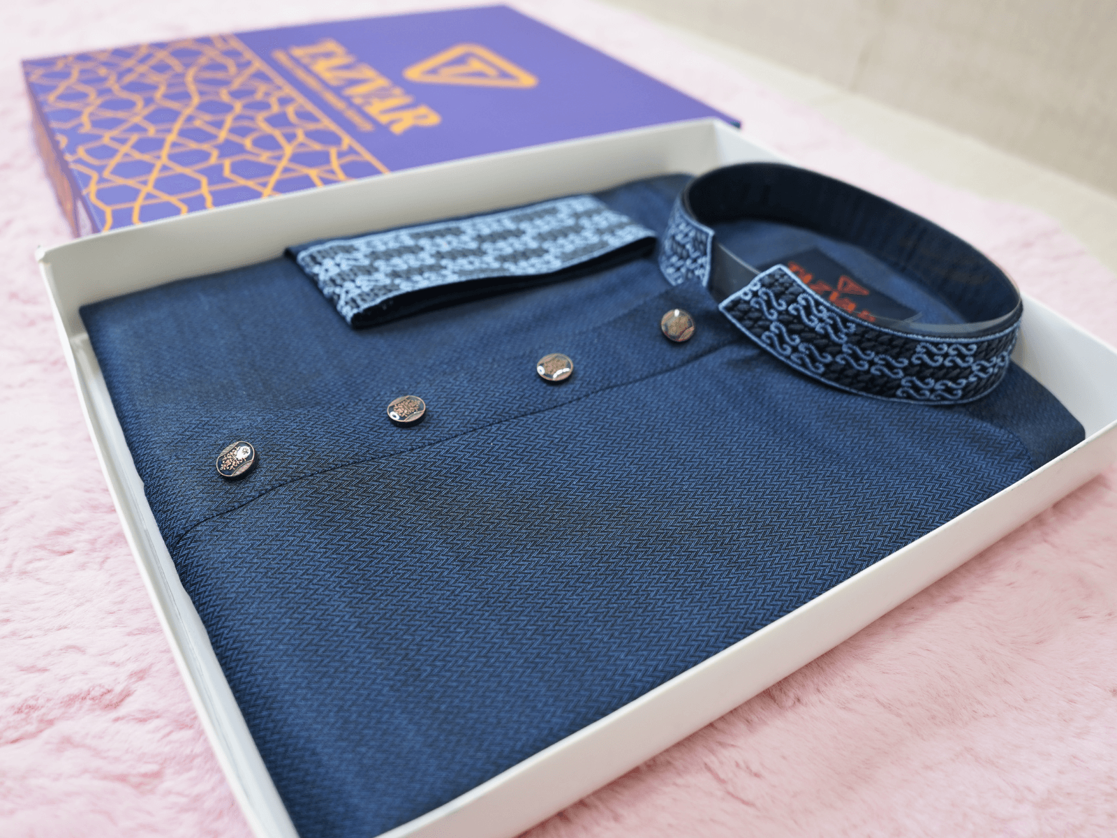 Blu Sapphire Blue Edition - TAZVAR Sahara Panjabi - Image 1