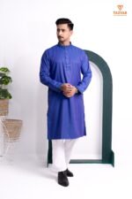 Imperial Indigo Edition  - TAZVAR Sahara Panjabi - Image 3