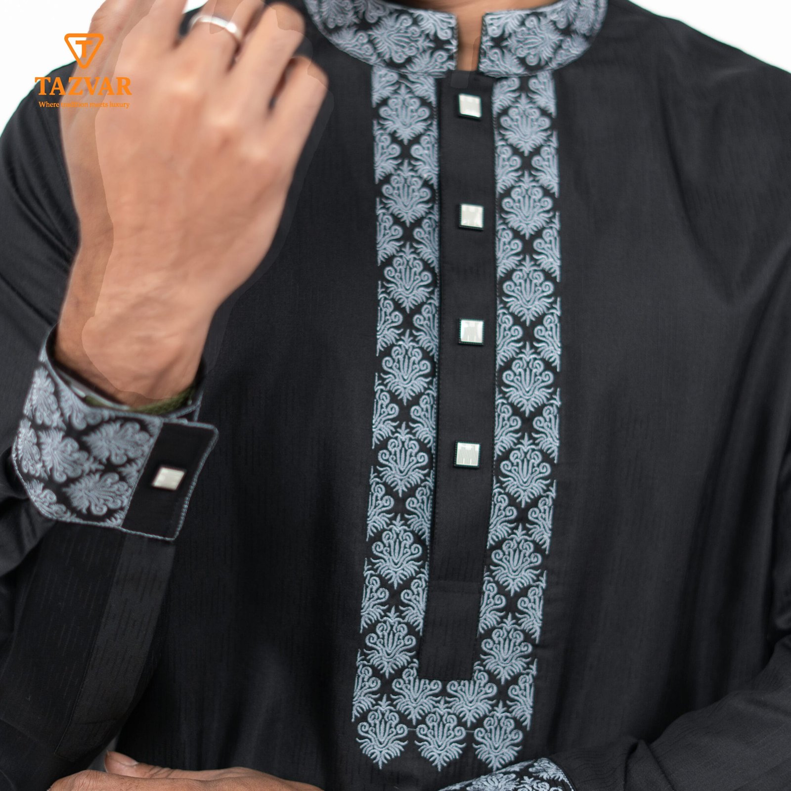 4c Luxury Panjabi - Black (Eid Collection 2026) - Image 1