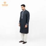 Luxury Panjabi - Navy Blu (Eid Collection 2026) - Image 3