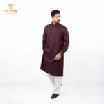 Luxury Panjabi - Wine Maroon (Eid Collection 2026) - Image 3