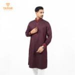 Luxury Panjabi - Wine Maroon (Eid Collection 2026) - Image 2