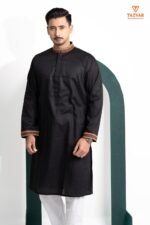 TAZVAR Black Premium Panjabi - Image 2