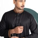 TAZVAR Black Premium Panjabi